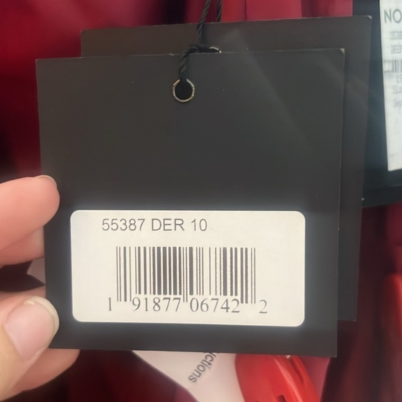 Ieena for Mac Duggal 55387 NWT SATIN ONE SHOULDER MIDI DRESS - Picture 3 of 4